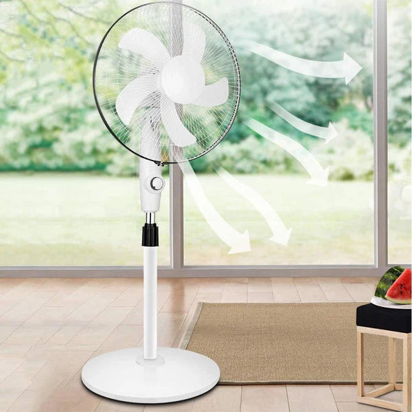 ABANICO SOLAR RECARGABLE CON 3 VELOCIDADES